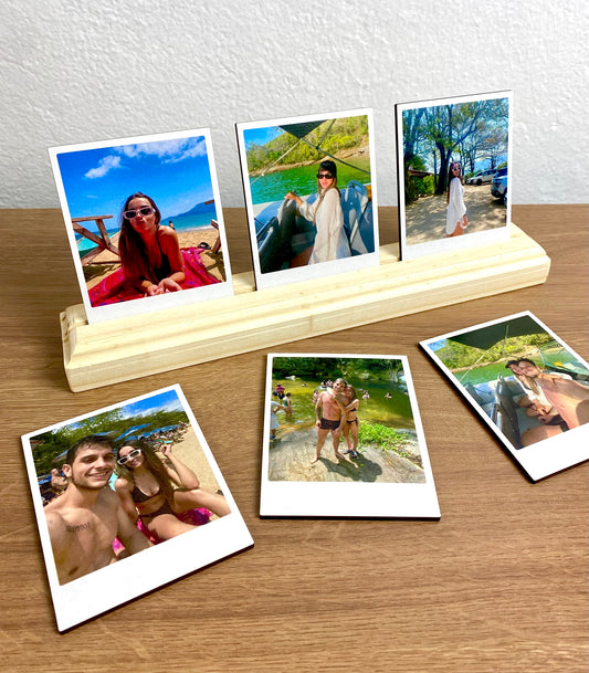 Porta Retrato de Mesa + 6 Fotos