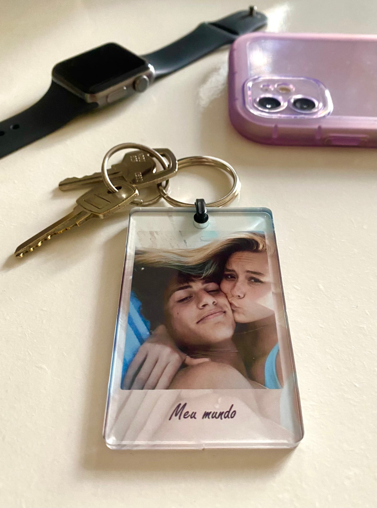 Chaveiro "personalize a frase"