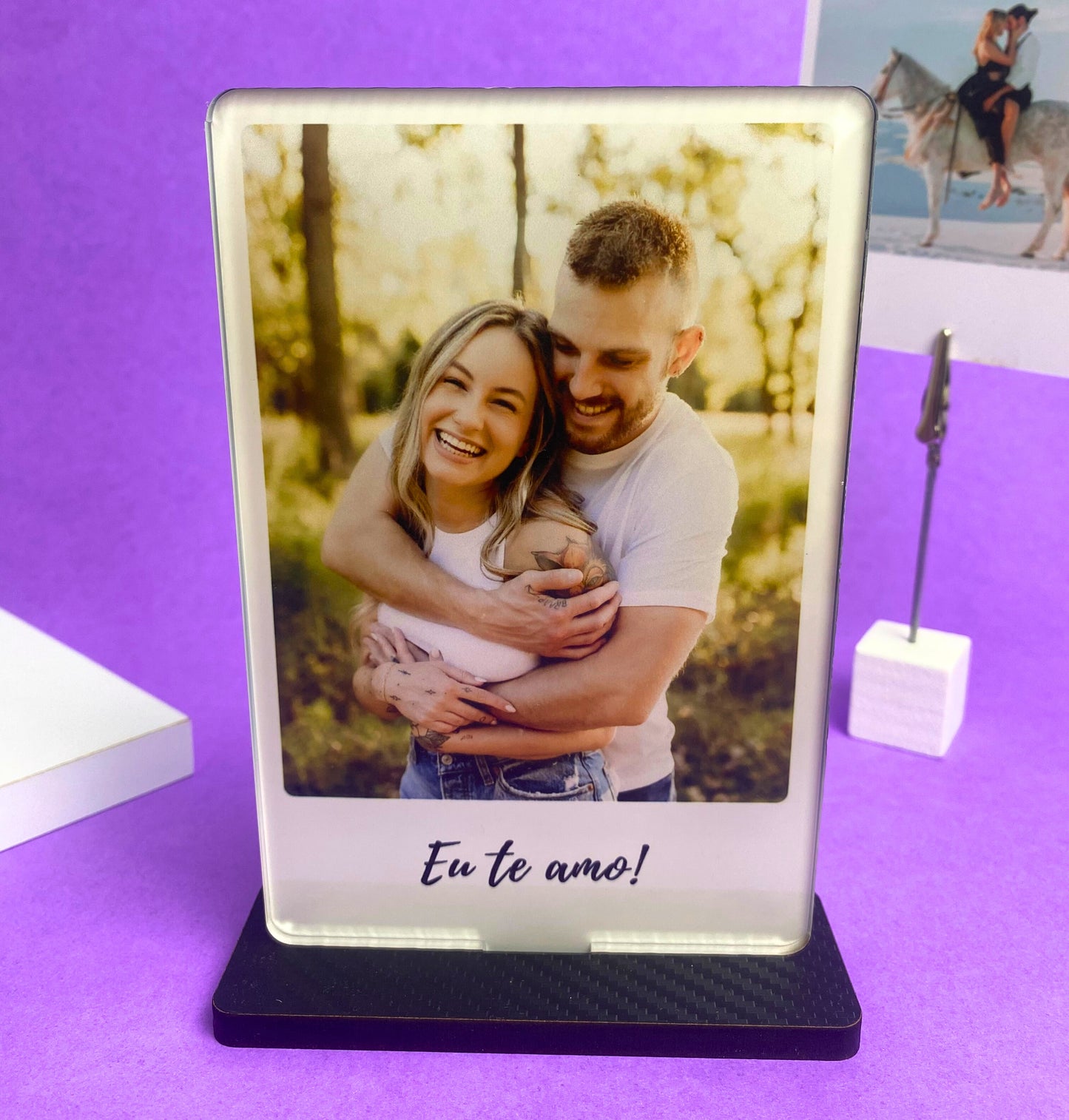Placa "Eu te amo!"